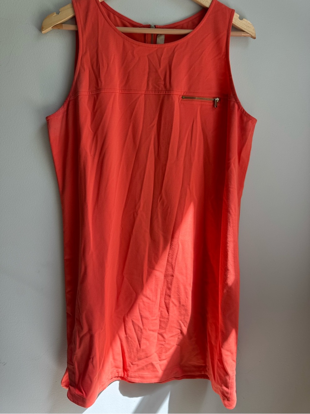 Loft Dress Fall Burnt Orange Bronze Zipper